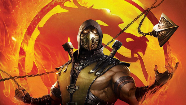 Пазл для детей, Мортал Комбат Скорпион МК, Mortal Kombat, Смертельная ...