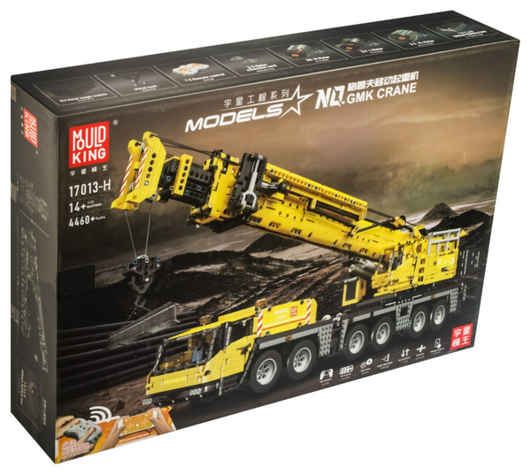 Конструктор Mould King 17013h Автокран Grove GMK желтый с ДУ, На ...