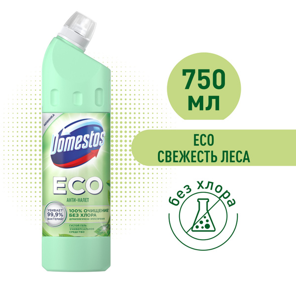 Domestos ECO чистящее эко средство для унитаза и сантехники, Свежесть ...