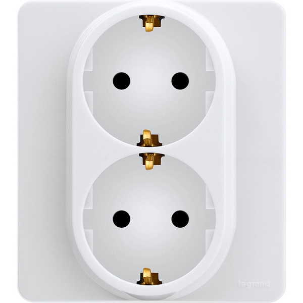 Набор розеток Legrand INSPIRIA Белый Розетка 2 x 2К+З - немецкий ...