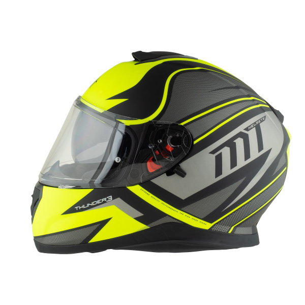 MT HELMETS Мотошлем THUNDER 3SV Cap желтый, черный - купить с доставкой ...