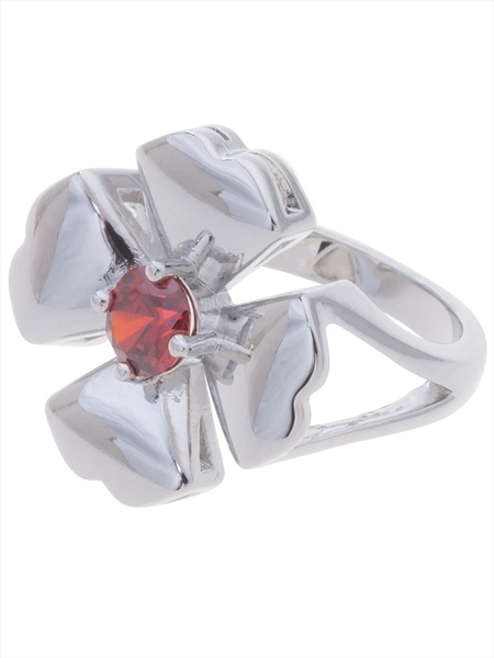 Кольцо (RH) с гранатом "Клевер 4 листа" - купить с доставкой по ...