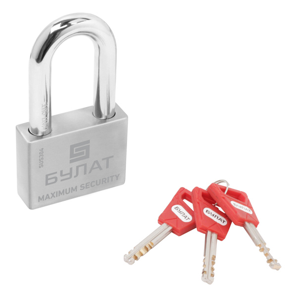Замок навесной Булат Тотальная Защита ВС 3-С60-01 НС, дужка 12 мм ...