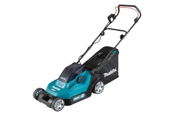 Аккумуляторная газонокосилка MAKITA DLM382RF2-Уц (2хBL1830B, DC18SD ...