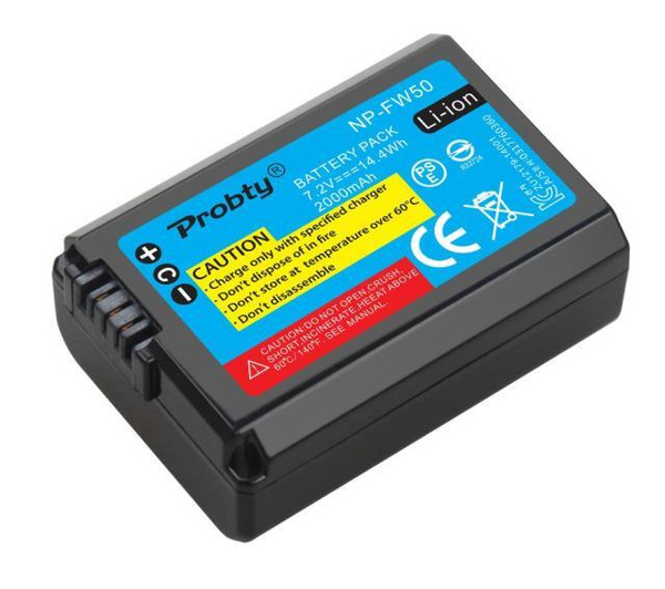 Аккумулятор на Sony NP-FW50 Probty 2000mAh для Sony A7/A7II/A6500/6300 ...