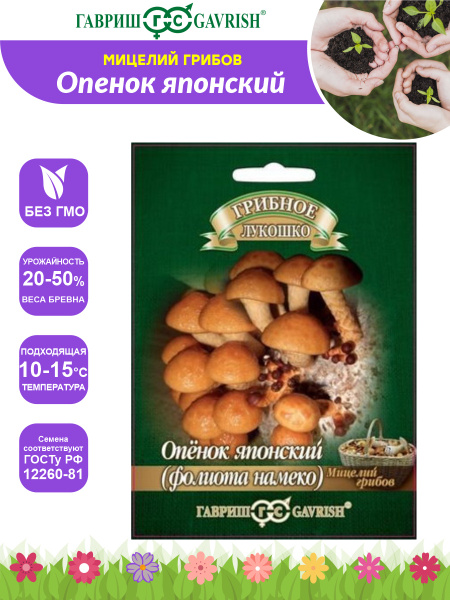Мицелий Опенок японский Фолиото намеко на древесной палочке 12 шт ...