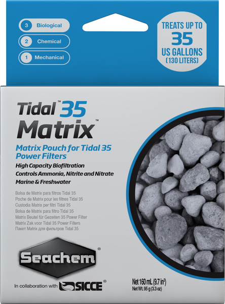 Наполнитель Seachem Matrix для рюкзачного фильтра Seachem Tidal 35 ...