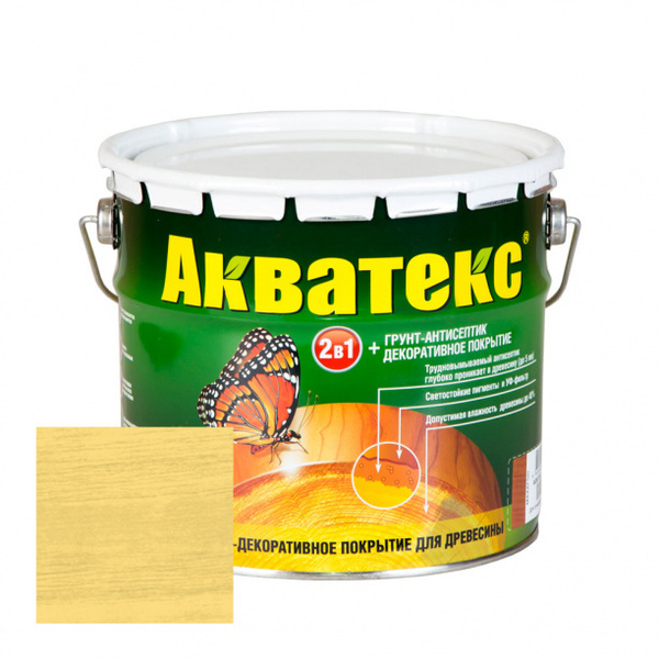 Покрытие для дерева защитное Акватекс 2 в 1 сосна 3 л - купить по ...