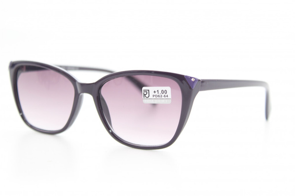 Готовые очки для зрения с тонированными линзами (темно-фиолетовые ...