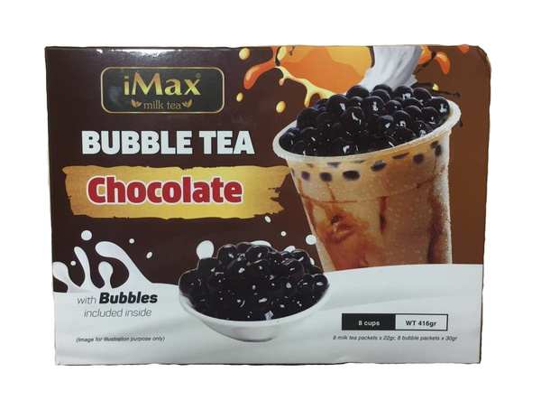Чай с шариками iMax Bubble Tea со вкусом Шоколада, 8 чашек, 416г ...