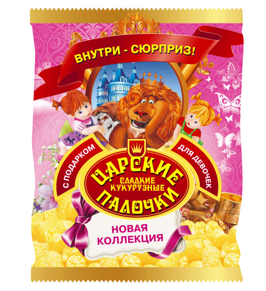 Кукурузные палочки Царские с подарком для девочек 20 пачек по 50 г ...