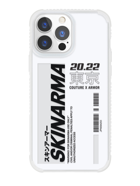 Чехол на Айфон 13 Pro Max SKINARMA Garusu White Ударопрочная накладка с ...