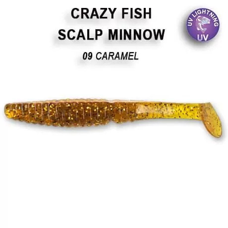 Силиконовые приманки Crazy Fish Scalp minnow 3.2" 7-80-9-6, 5шт ...