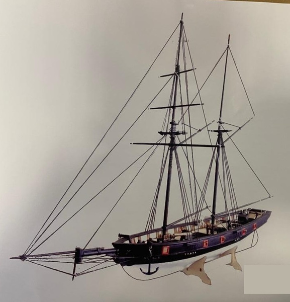 Сборная модель- Halcon 1840 1:100 деревянная модель парусной лодки DIY ...