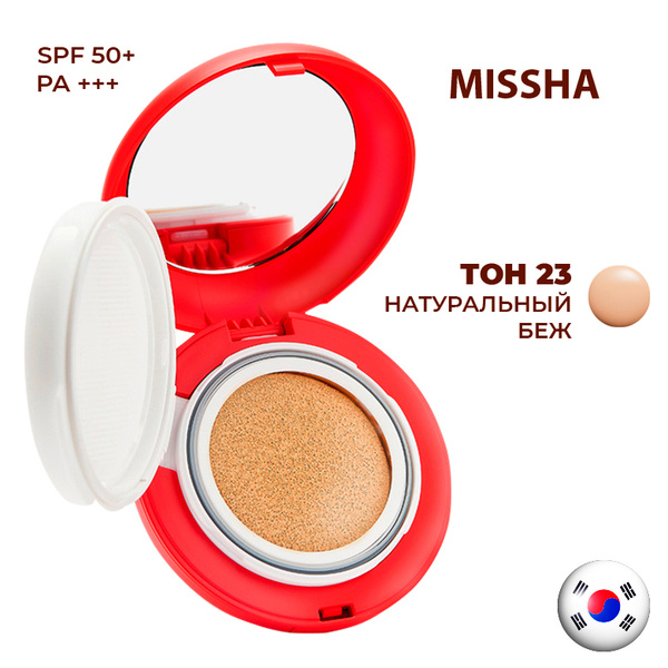 MISSHA Тональный крем кушон с матовым финишем №23 Velvet Finish Cushion ...
