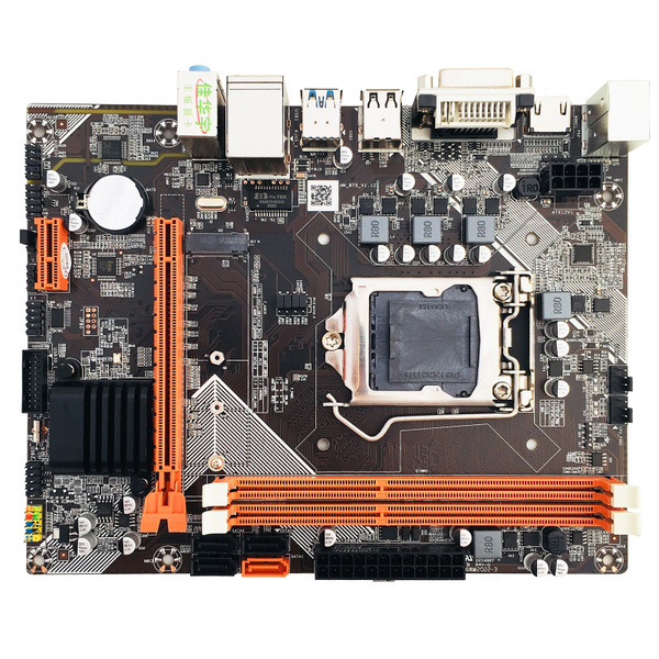 Материнская плата компьютера B75M 2 USB для майнинга BTC PCIE X1 X16 ...
