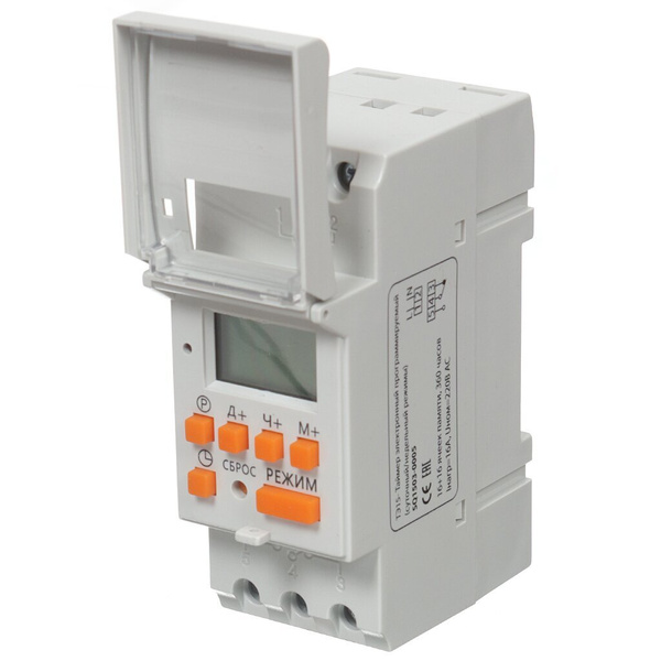 Таймер цифровой ТЭ15 16А 230V на DIN-рейку - купить с доставкой по ...