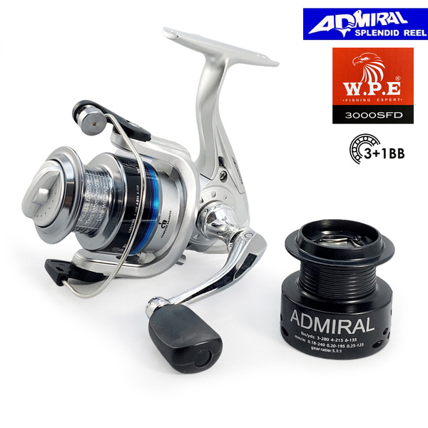 Катушка Admiral WPE, Безынерционная, 3000, Передний фрикцион купить по ...