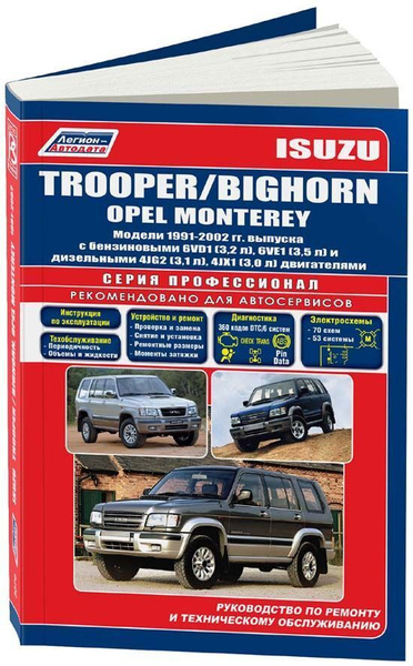 Книга: руководство / инструкция по ремонту и эксплуатации ISUZU TROOPER ...