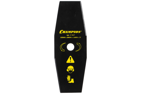 Нож для газонокосилки Нож Champion 255х20мм- 2 лопасти 255х20 мм C5117 ...
