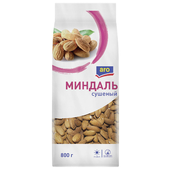 Миндаль сушеный Aro, 800 г - купить с доставкой по выгодным ценам в ...