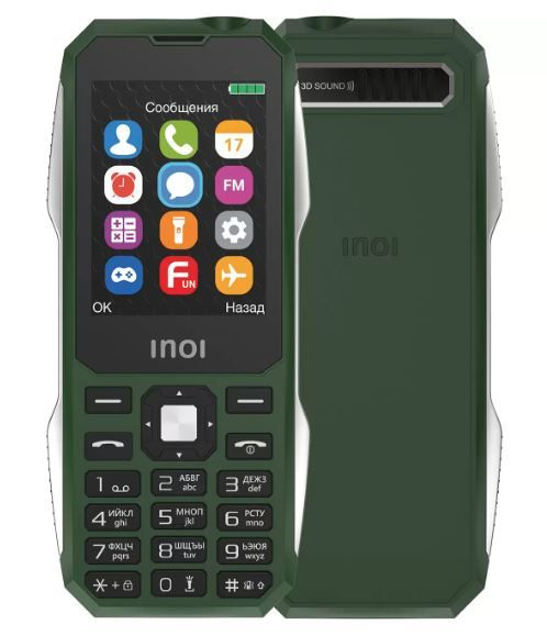 Мобильный телефон INOI 244Z, зеленый - купить по выгодной цене в ...