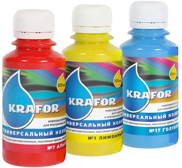 Краска Krafor Колер универсальный №10 - купить в интернет-магазине OZON ...