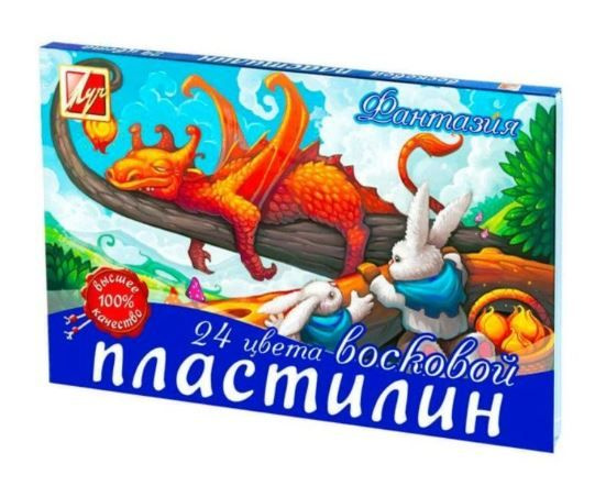 Пластилин восковой Луч Фантазия, 24 цвета купить на OZON по низкой цене ...