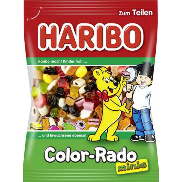 Конфеты жевательные Haribo Color-Rado Mini с лакрицей, какао и ...