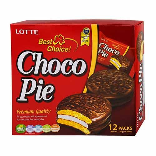 Печенье LOTTE Choco Pie, перекус орион Чоко Пай для детей в школу ...