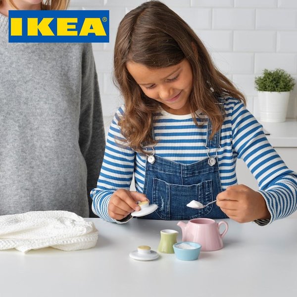 Игрушечный чайный сервиз, 3 предмета, ИКЕА/ Для кукольного домика ...