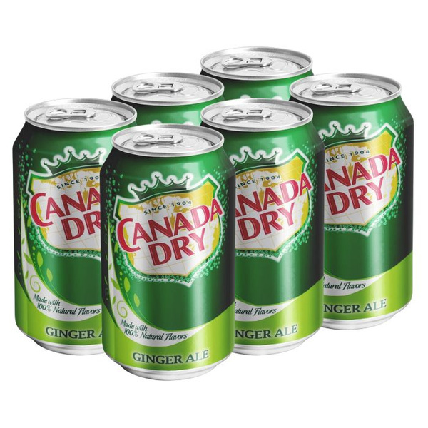 Газированный напиток Canada Dry Ginger Ale - имбирный эль (Польша), 330 ...