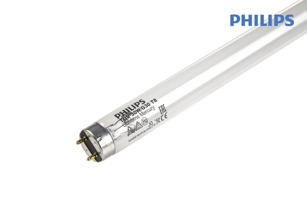 Лампа бактерицидная ультрафиолетовая Philips TUV T8 30, цоколь G13 ...