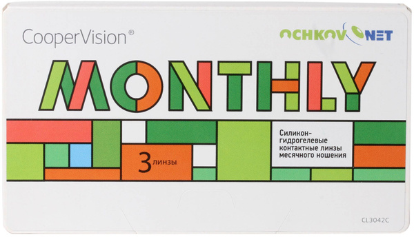 Контактные линзы Ochkov.Net Monthly (CooperVision Biofinity) Comfilcon ...