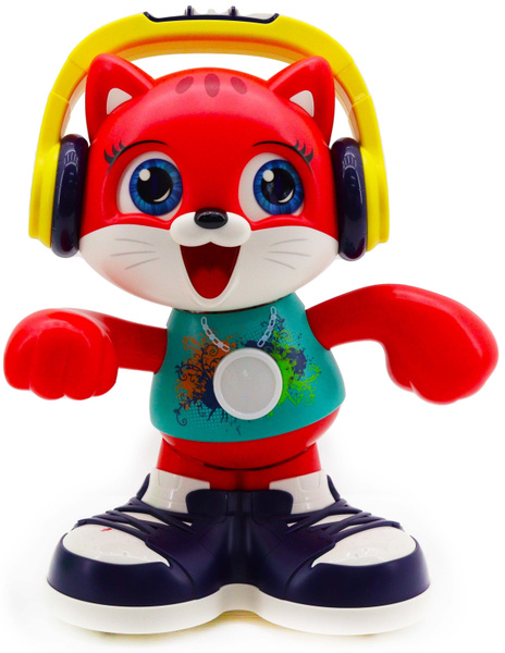 Игрушка интерактивная Hola Танцующий кот, на батарейках, для малышей от ...