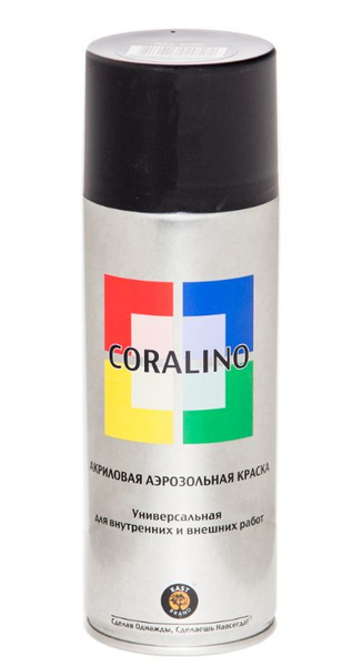 Характеристики Coralino Аэрозольная краска Быстросохнущая, Акриловая, 0 ...