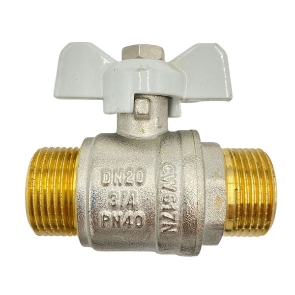Кран шаровый 3/4" нар/нар бабочка PROFactor (усиленный ...