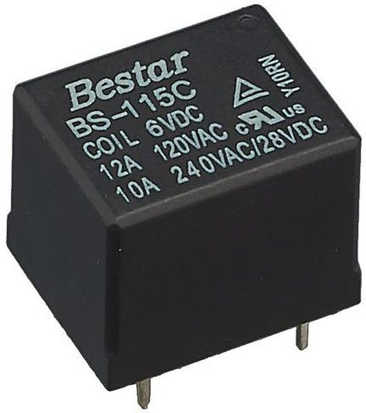 Реле Bestar BS-115C-12A-6VDC 1C 1 шт. 6В 10А Коммут.напр. 240В AC/28В ...