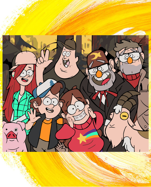 Картина по номерам Гравити Фолз / Gravity Falls холст на подрамнике 40* ...