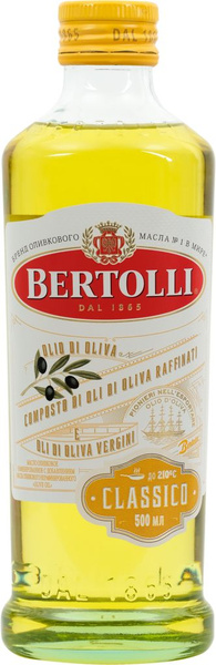 Масло оливковое BERTOLLI Classico с добавлением нерафинированного ...
