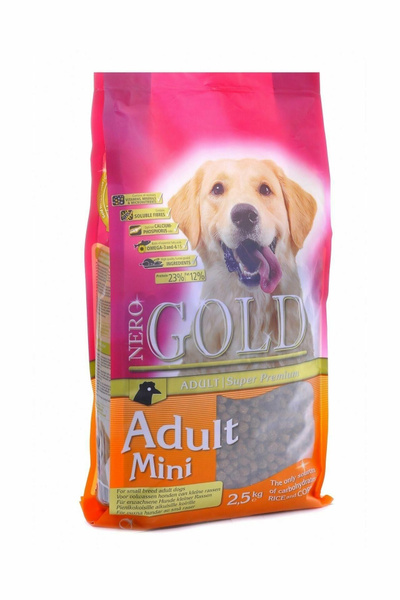 Nero Gold Adult Mini - корм для собак мелких пород (2,5 кг) купить на ...