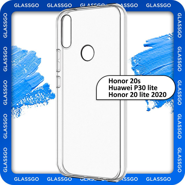 Чехол силиконовый прозрачный, накладка на Huawei P30 Lite / Honor 20S ...
