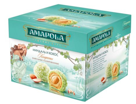 Конфеты АМАПОЛА Миндаль и Кокос 100гр.*5шт. - купить с доставкой по ...