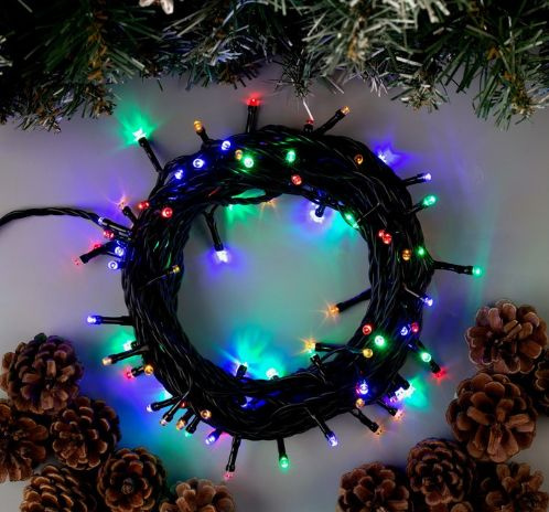 Гирлянда на елку, окно цветная 3,5 м, 1 режим работы LED - купить по ...