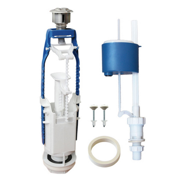 Смывная арматура для бачка унитаза 2-х кнопочная Уклад хромированная ...