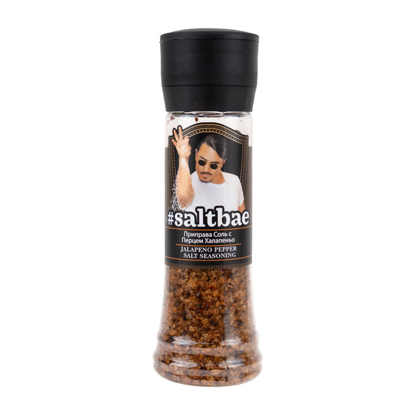 SALTBAE Приправа Соль с Перцем Халапеньо, 320 гр., мельница - купить с ...