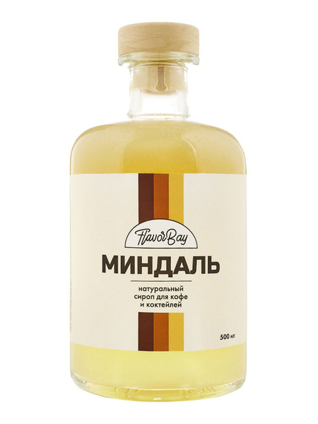 Сироп Flavor Bay 500 мл Миндаль для кофе, для коктейлей, для мороженого ...