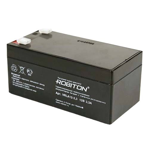 Аккумулятор 12V 3.3A ROBITON VRLA12-3 - купить с доставкой по выгодным ...