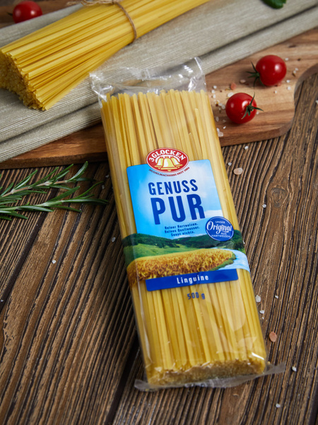 Макароны "3 Glocken" GP Linguini прямоугольные спагетти 500 грамм ...