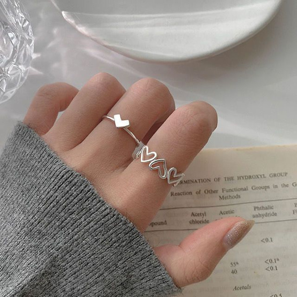 Комплект из 2 колец "два сердца" - купить с доставкой по выгодным ценам ...